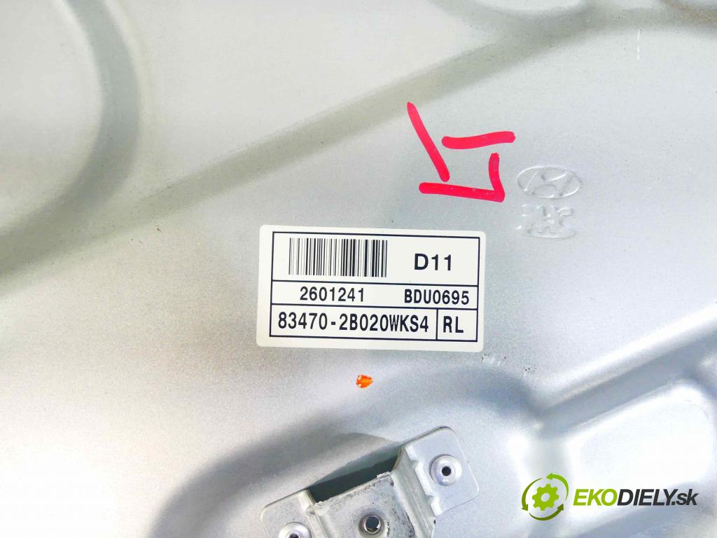 Hyundai Santa Fe II 2006-2012 2.2 crdi 150 hp automatic 110 kW 2188 cm3 5- mechanismus stahování zadní levý 83470-2B020WKS4