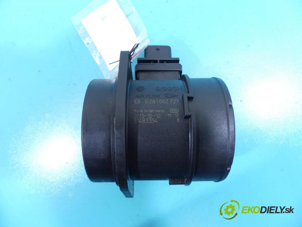 Hyundai Santa Fe II 2006-2012 2.2 crdi 150 HP automatic 110 kW 2188 cm3 5- průtokoměr: 0281002721 (Váhy vzduchu)