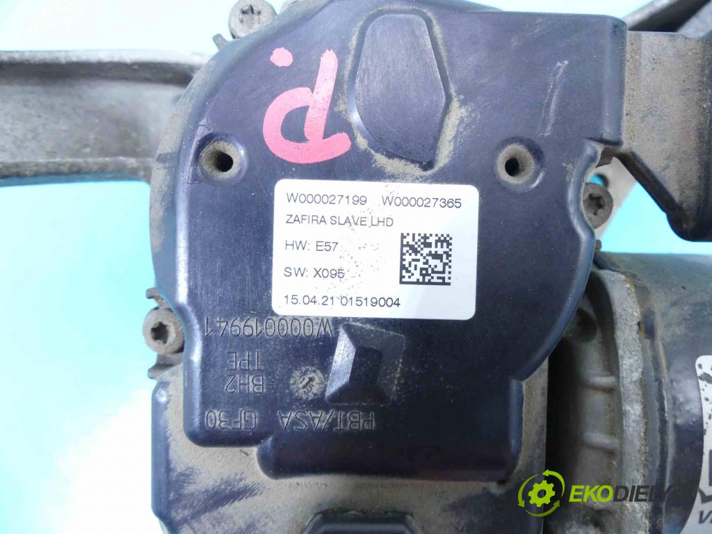 Opel Zafira C 2012-2019 Tourer 2.0 cdti 170 HP automatic 125 kW 1956 cm3 5- motor stieračov predné W000027199