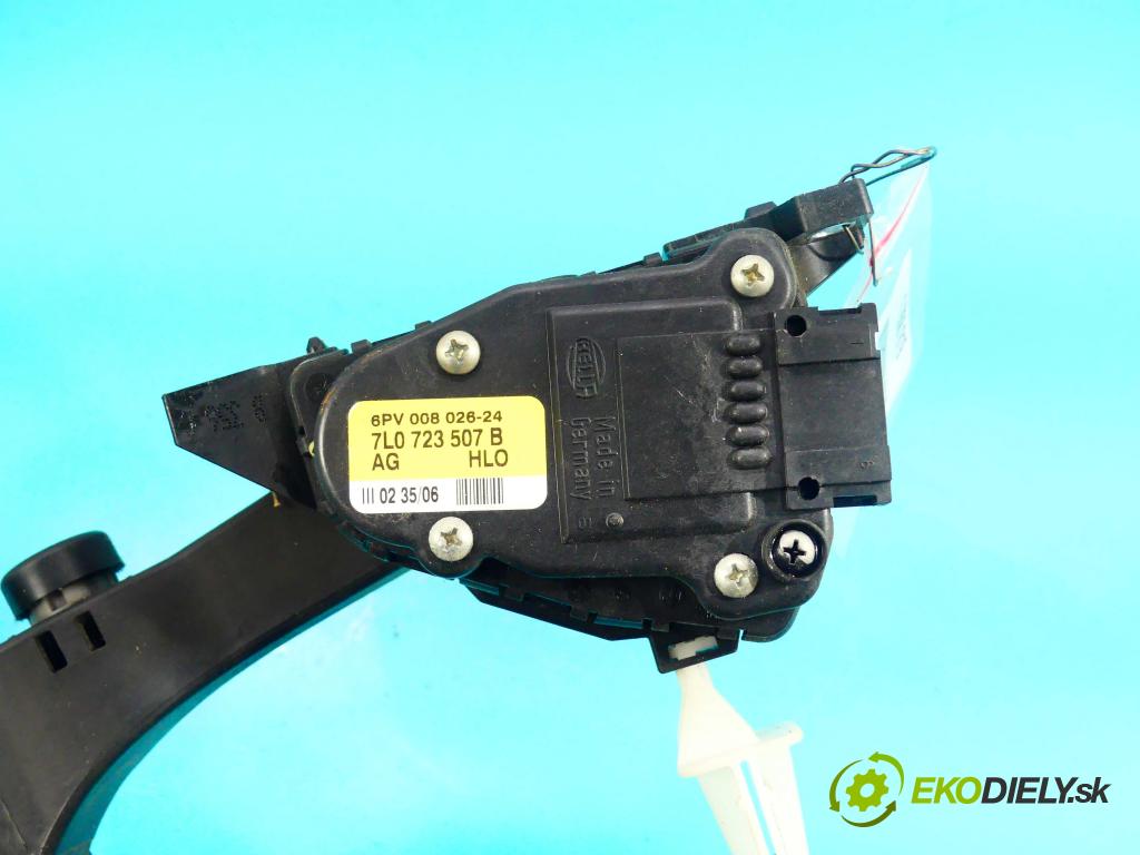 Audi Q7 2005-2015 3.0 tdi V6 232KM automatic 171 kW 2967 cm3 5- pedále 7L0723507B (Pedále)