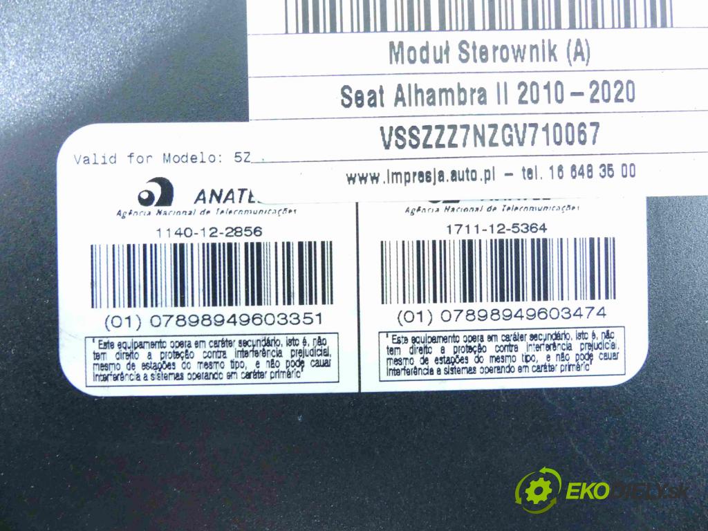 Seat Alhambra II 2010-2020 2.0 tdi 184hp automatic 135 kW 1968 cm3 5- modul riadiaca jednotka 5K0959434E (Ostatné)