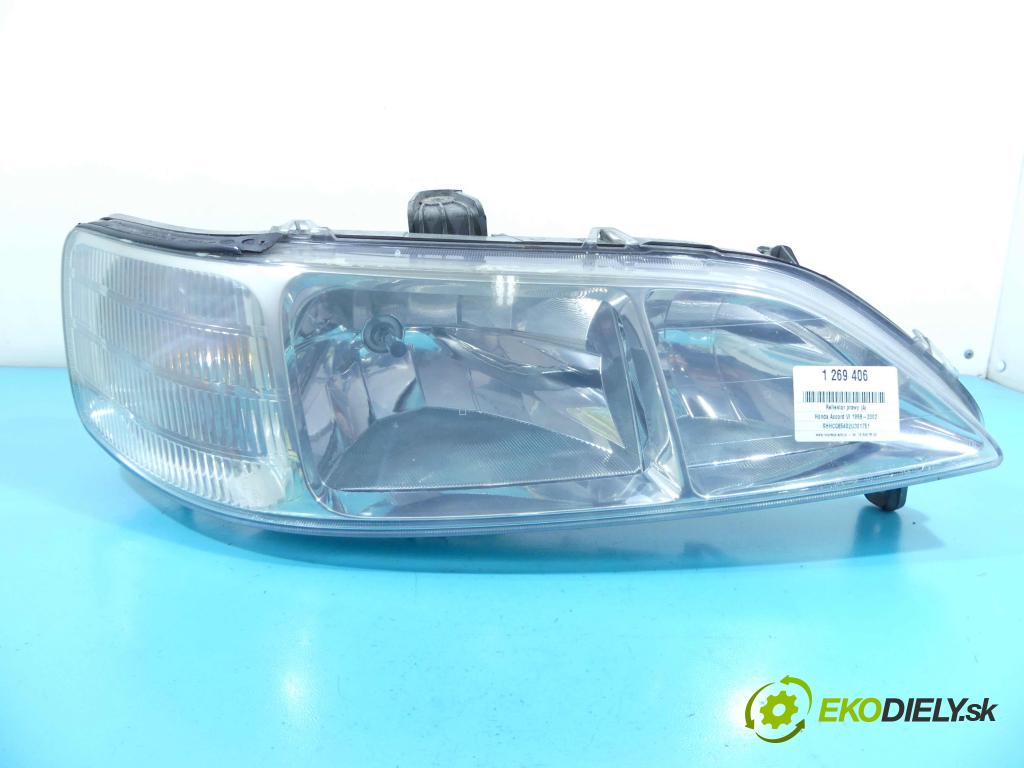 Honda Accord VI 1998-2002 1,8.0 16v 136 HP manual 100 kW 1850 cm3 4- Reflektor: pravý 33100-S1A-G010-M1 (Pravé)