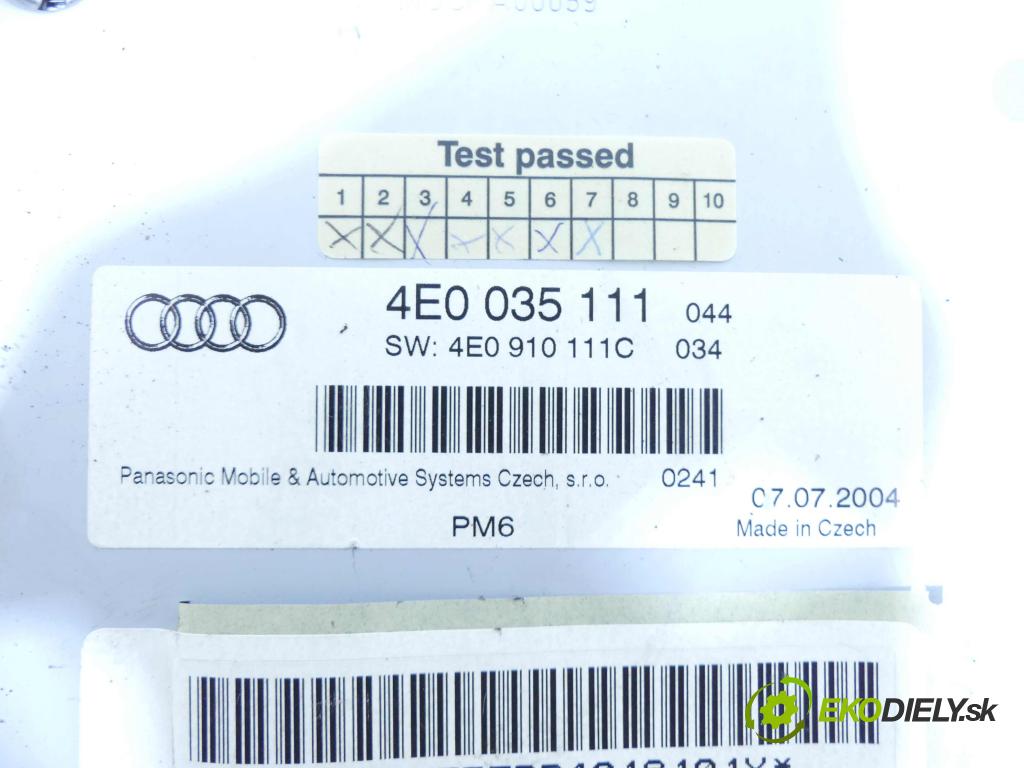 Audi A6 C6 2004-2011 3.0 tdi 224hp automatic 165 kW 2967 cm3 4- Menič: cd 4E0035111 (CD meniče)