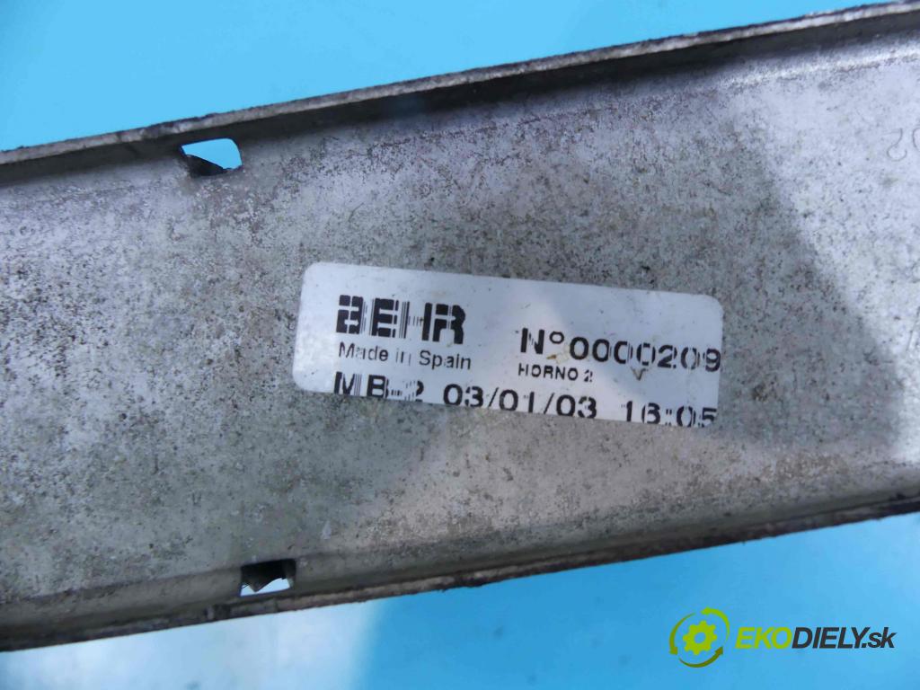 Renault Megane II 2003-2008 1.9 dci 120 hp manual 88 kW 1870 cm3 5- Intercooler 160132153F (Chladiče nasávaného vzduchu (intercoolery))