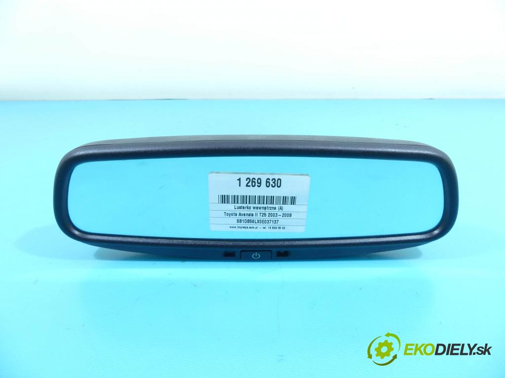Toyota Avensis II T25 2003-2008 2.2 D-CAT 177 hp manual 130 kW 2231 cm3 5- zpětné zrcátko vnitřní  (Světla vnitřní)