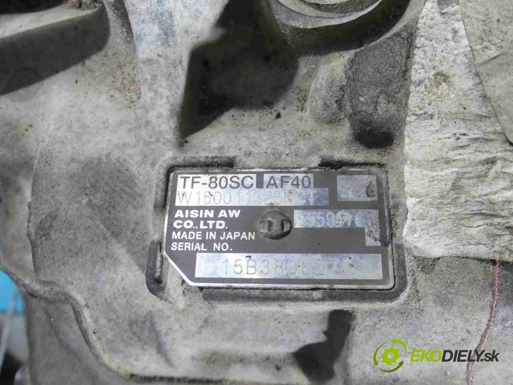Opel Zafira C 2012-2019 Tourer 2.0 cdti 170 HP automatic 125 kW 1956 cm3 5- prevodovka stupeň,rýchlosť automat TF80SC