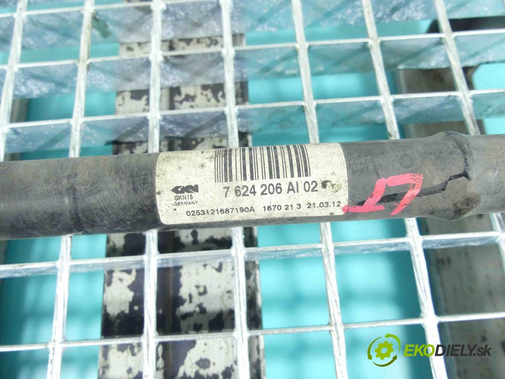 Bmw 3 F30 2011-2018 2.0d 116 HP manual 85 kW 1995 cm3 4- poloos ľavé 7624206 (Poloosy)