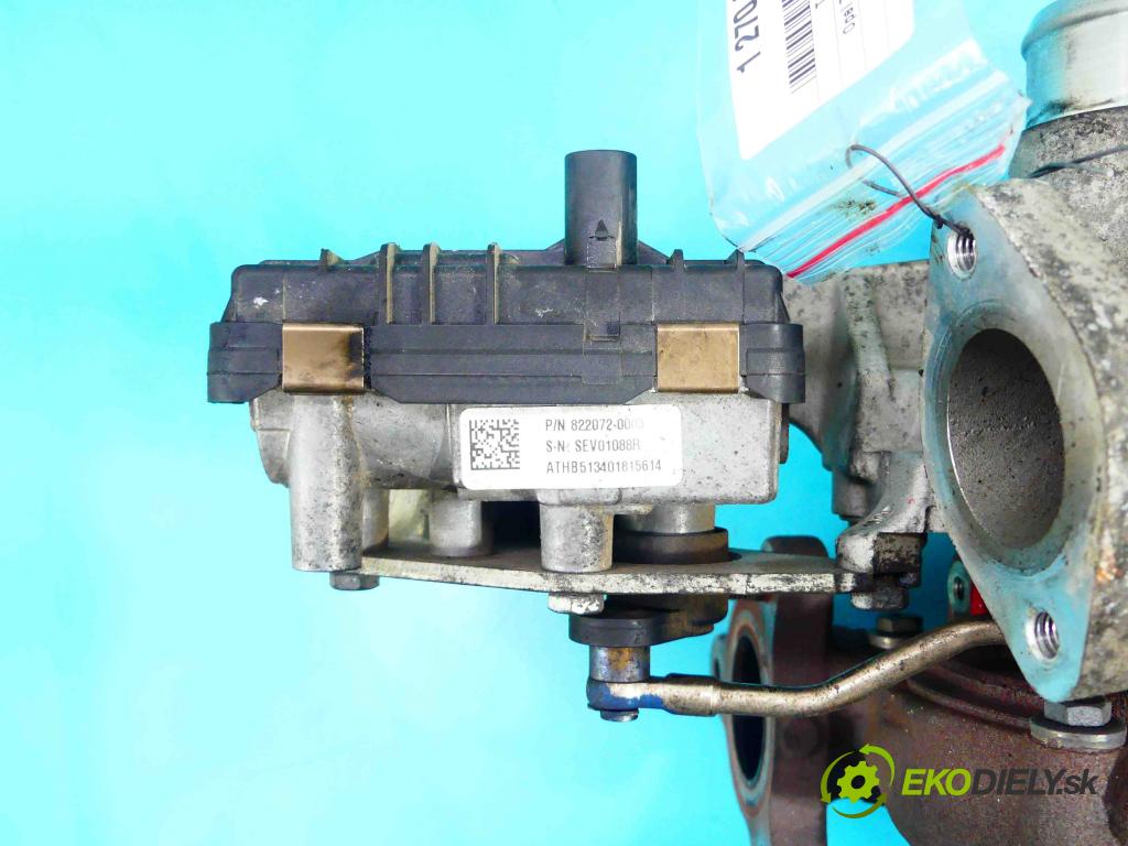 Opel Zafira C 2012-2019 Tourer 2.0 cdti 170 HP automatic 125 kW 1956 cm3 5- turbodúchadlo, turbo 822072-3 (Turbodúchadlá (kompletné))