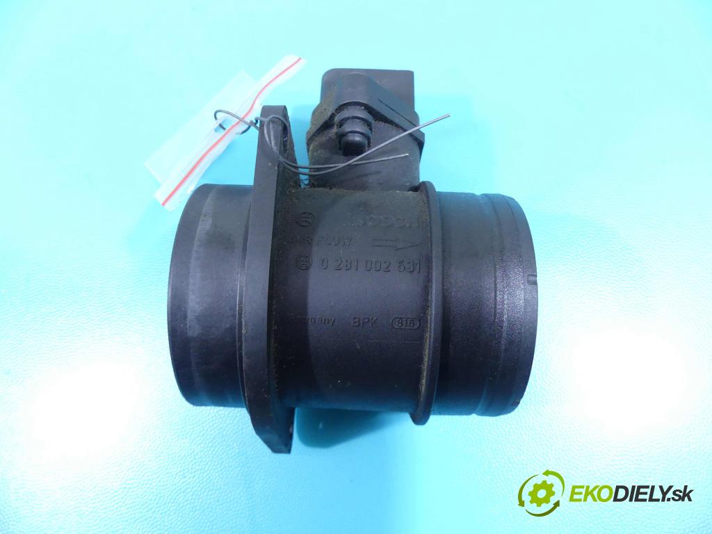 Audi A3 8P 2003-2012 1.9 tdi 105 HP manual 77 kW 1896 cm3 3- průtokoměr: 0281002531 (Váhy vzduchu)