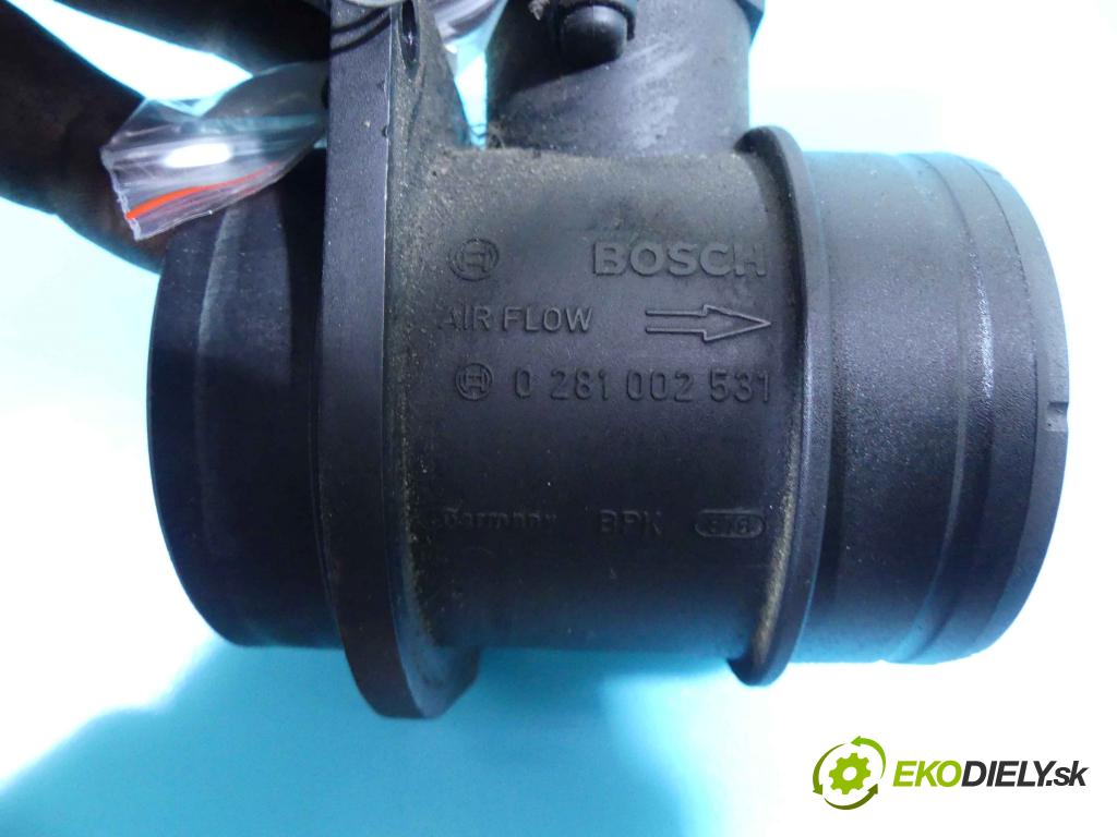 Audi A3 8P 2003-2012 1.9 tdi 105 HP manual 77 kW 1896 cm3 3- průtokoměr: 0281002531 (Váhy vzduchu)