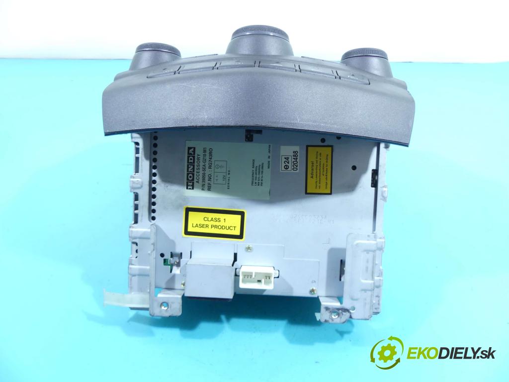 Honda Accord VII 2002-2008 2.4 16V 190 HP automatic 140 kW 2354 cm3 4- Radio originál 39050-SEA-G210-M1