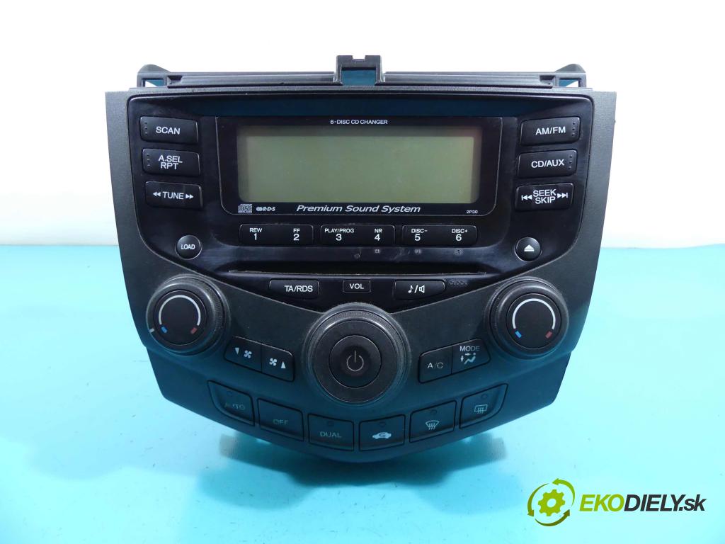 Honda Accord VII 2002-2008 2.4 16V 190 HP automatic 140 kW 2354 cm3 4- Radio originál 39050-SEA-G210-M1