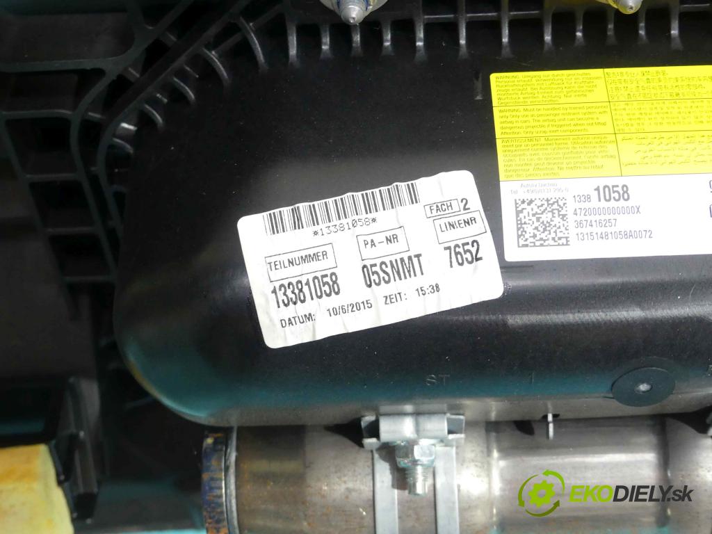 Opel Zafira C 2012-2019 Tourer 2.0 cdti 170 HP automatic 125 kW 1956 cm3 5- kokpit,pristrojová doska rozdeľovacia