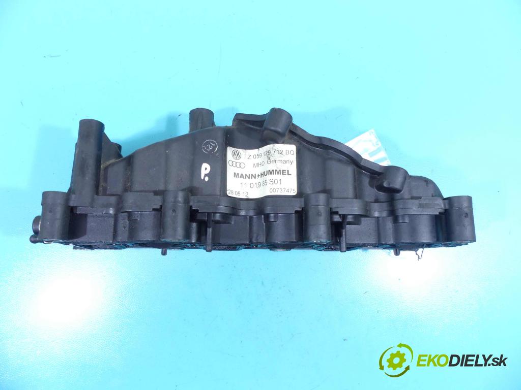 Audi Q7 2005-2015 3.0 tdi V6 232KM automatic 171 kW 2967 cm3 5- zvod nasávací 059129712BQ (Sacie potrubia)