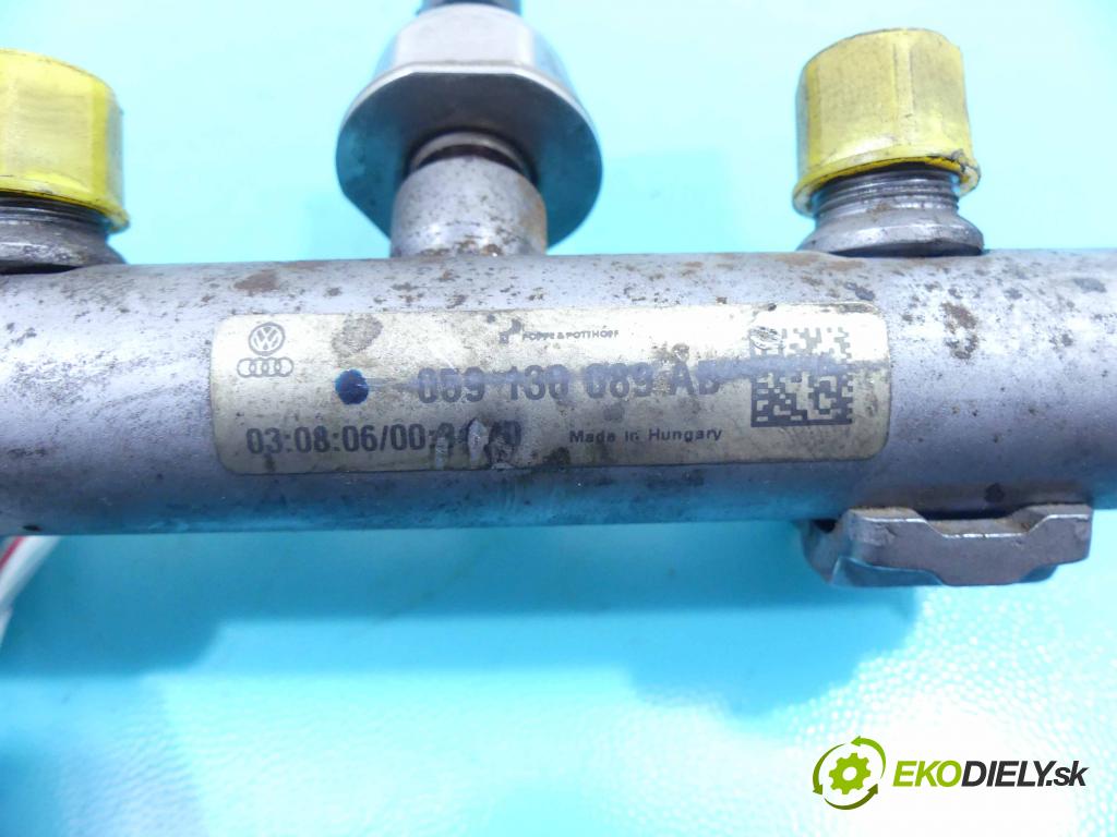 Audi Q7 2005-2015 3.0 tdi V6 232KM automatic 171 kW 2967 cm3 5- lišta vstrekovacia 059130089AB (Vstrekovacie lišty)