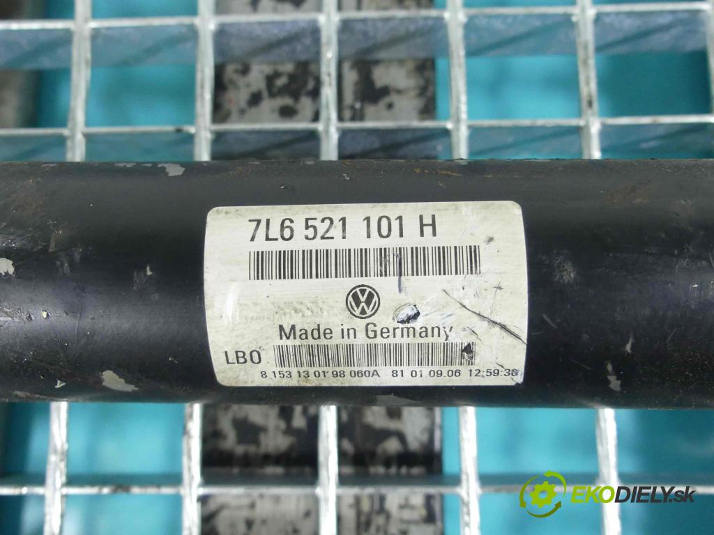 Audi Q7 2005-2015 3.0 tdi V6 232KM automatic 171 kW 2967 cm3 5- Hřídel: 7L6521101H (Kardaňové hriadele)