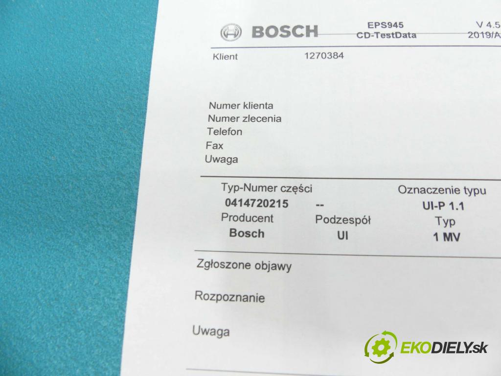 Vw Touran I 2003-2015 1.9 tdi 90 HP manual 66 kW 1896 cm3 5- vstrekovacie čerpadlo 0414720215 (Vstrekovače)