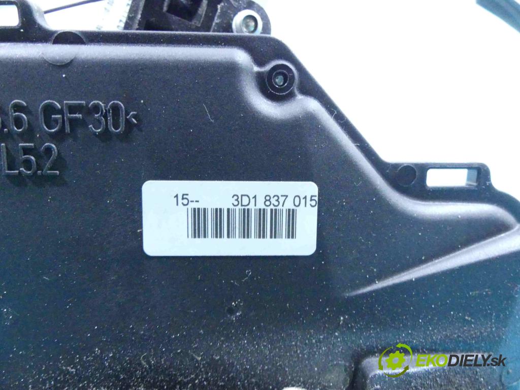 Vw Touran I 2003-2015 1.9 tdi 90 hp manual 66 kW 1896 cm3 5- zámek přední levý 3D1837015