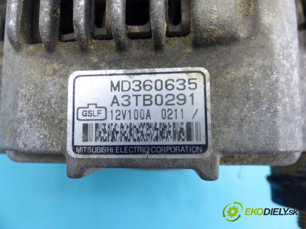 Mitsubishi Pajero Pinin 1998-2007 1.8 GDI 120 hp manual 88 kW 1834 cm3 3- Alternator MD360635 (Alternátory)
