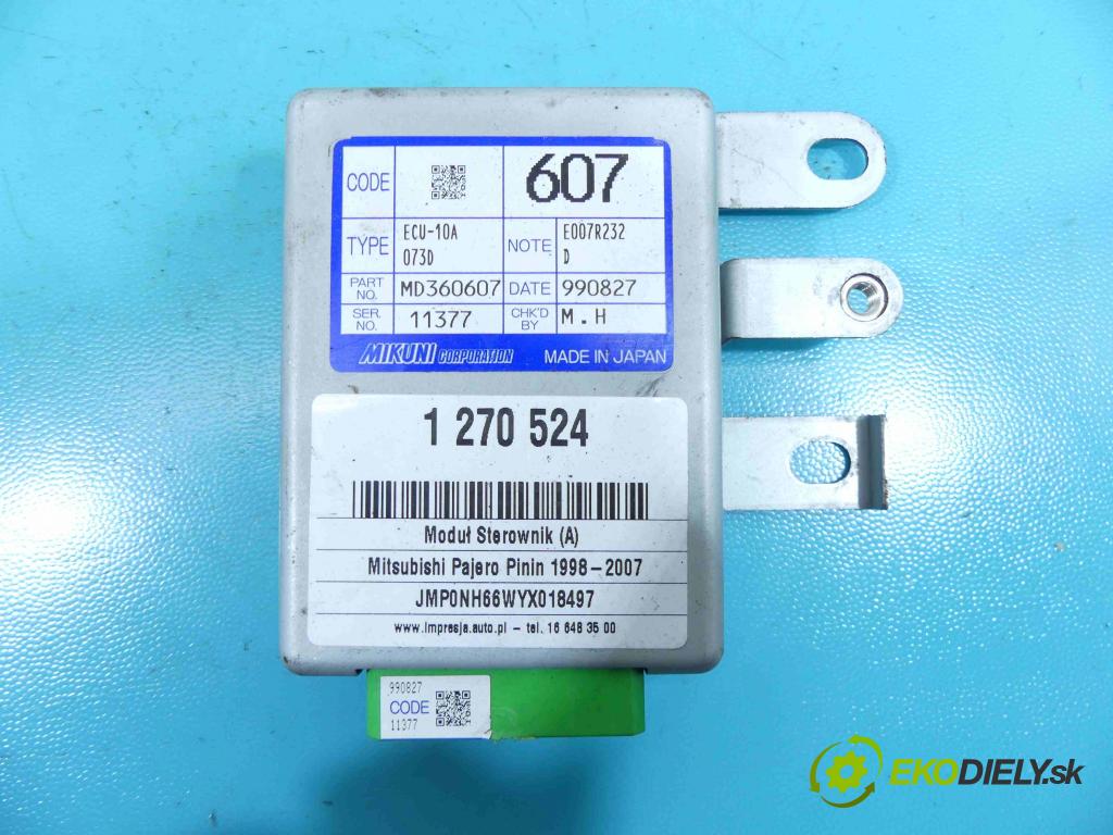 Mitsubishi Pajero Pinin 1998-2007 1.8 GDI 120 HP manual 88 kW 1834 cm3 3- modul riadiaca jednotka MD360607 (Ostatné)