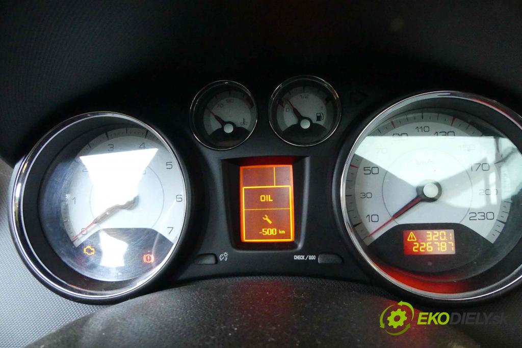 Peugeot 308 I 2007-2013 1.6 16v 120 HP manual 88 kW 1598 cm3 5- prístrojovka/ budíky 9665107580 (Prístrojové dosky, displeje)