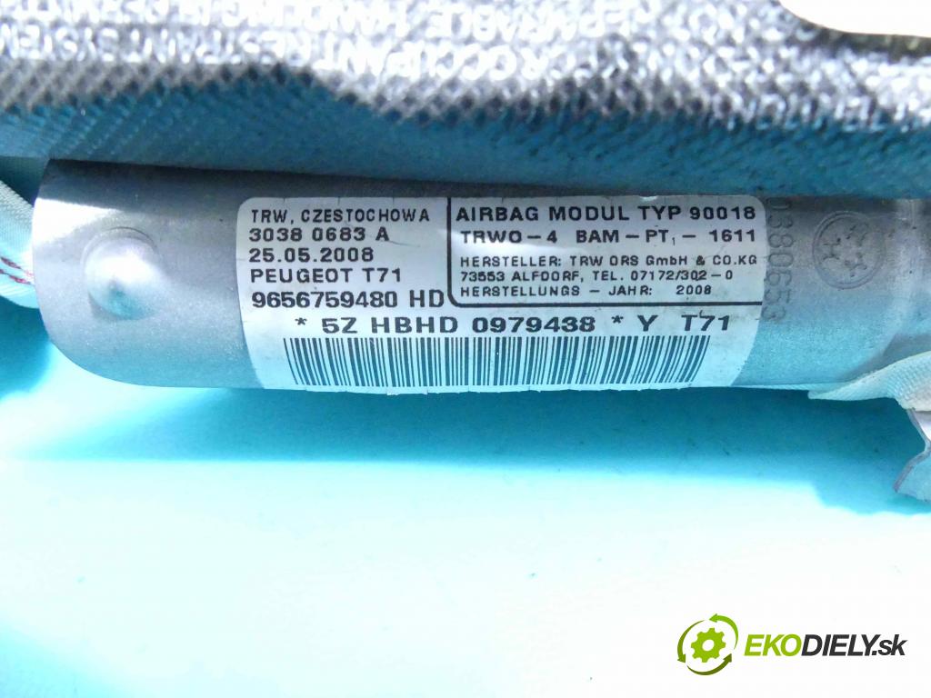 Peugeot 308 I 2007-2013 1.6 16v 120 HP manual 88 kW 1598 cm3 5- clona ľavé 9656759480