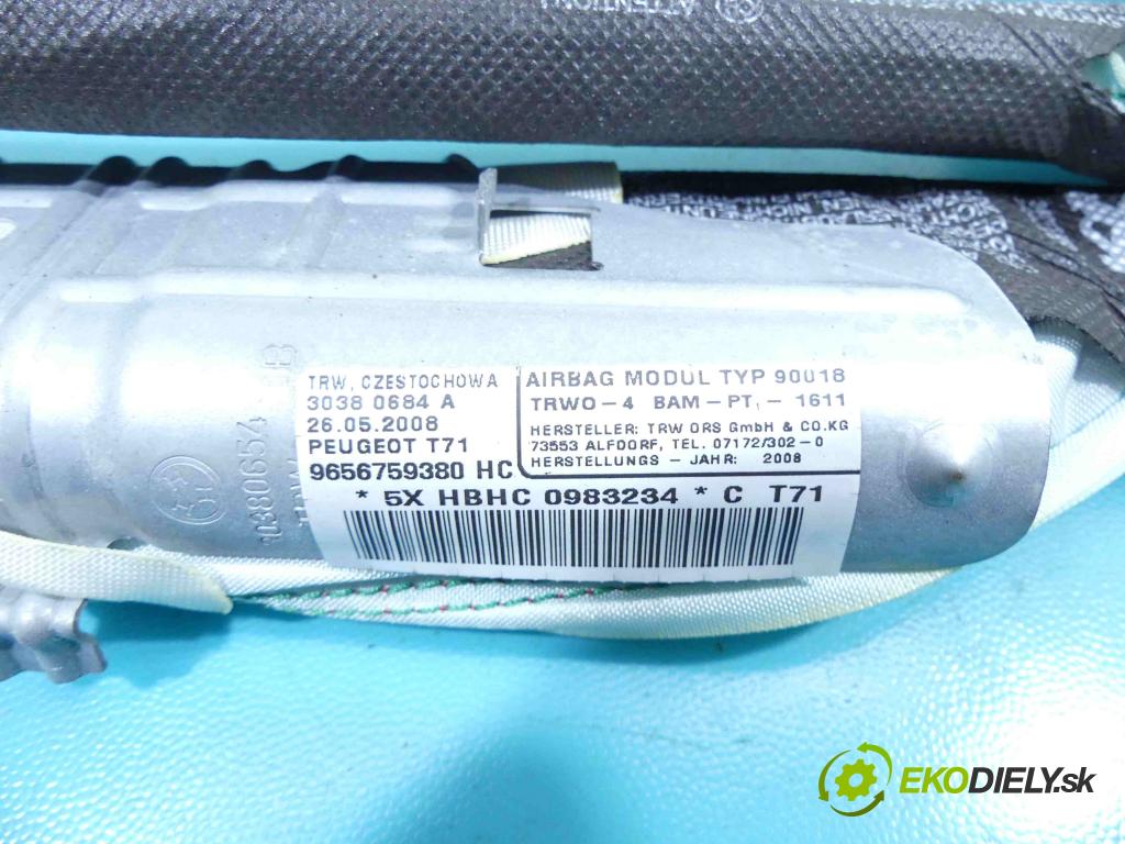 Peugeot 308 I 2007-2013 1.6 16v 120 HP manual 88 kW 1598 cm3 5- clona pravé 9656759380
