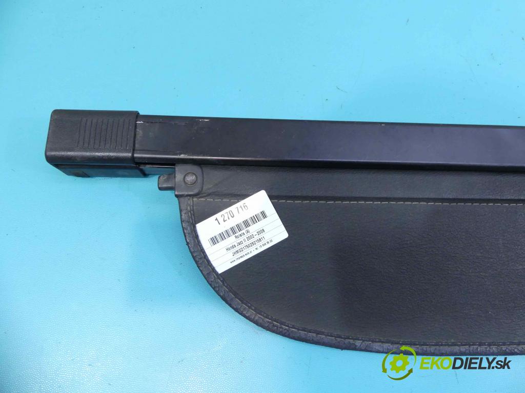 Honda Jazz II 2002-2008 1.3 83 HP manual 61 kW 1339 cm3 5- roleta  (Rolety kufra)