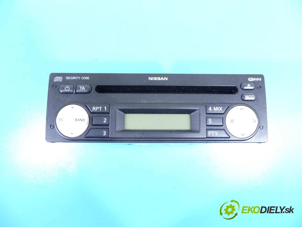 Nissan Micra K12 2003-2010 1.2 16v 80 HP automatic 59 kW 1240 cm3 3- Radio originál 28185BC41A