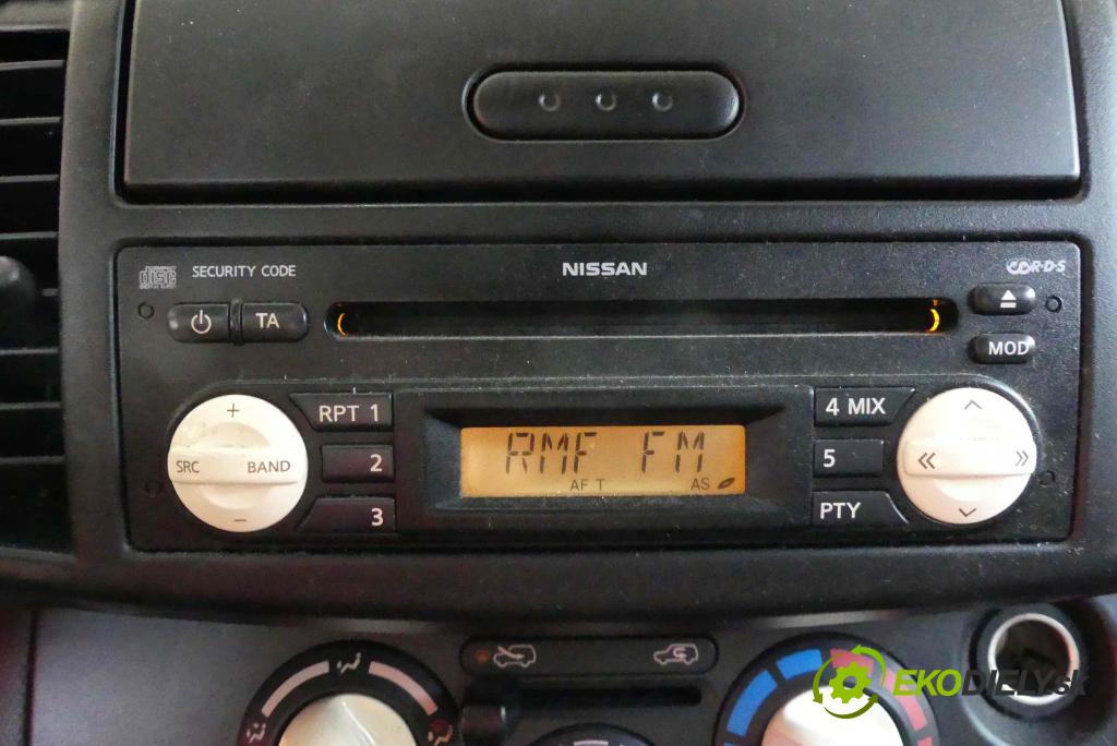 Nissan Micra K12 2003-2010 1.2 16v 80 HP automatic 59 kW 1240 cm3 3- Radio originál 28185BC41A