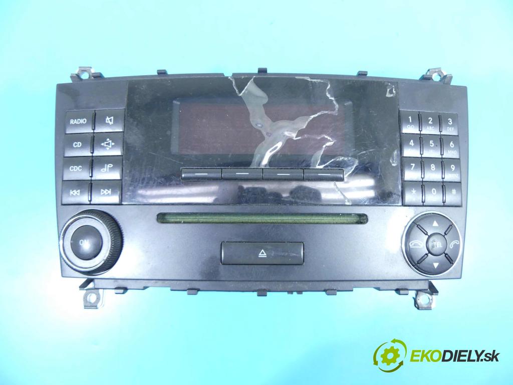 Mercedes C W203 2000-2007 1.8 16v 143 HP manual 105 kW 1796 cm3 3- Radio originál A2038273842