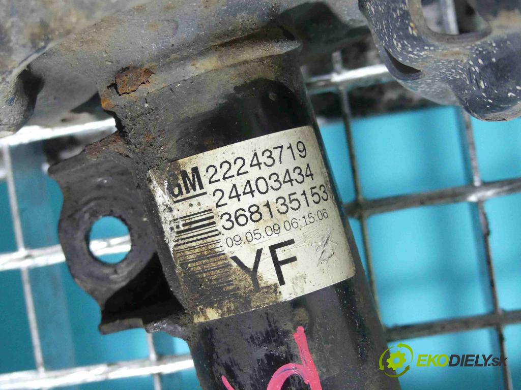Opel Meriva A 2002-2010 1,3.0 cdti (Z13DTJ) 75 HP manual 55 kW 1248 cm3 5- tlmič predné ľavý 22243718 (Ostatné)