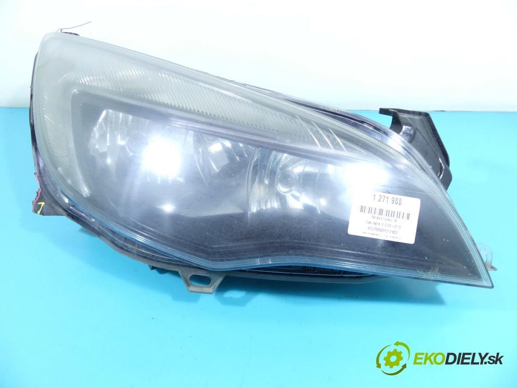 Opel Astra IV 2009-2015 1.6 cdti 110 HP manual 81 kW 1598 cm3 5- Reflektor: pravý 13371596 (Pravé)
