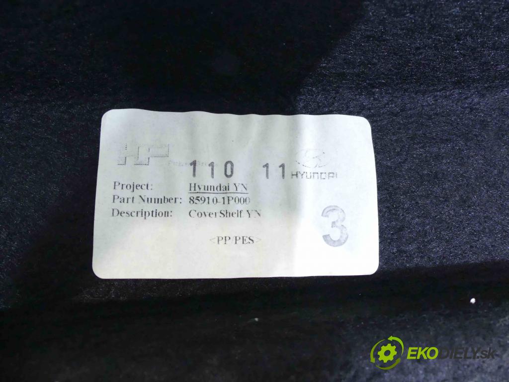 Kia Venga 1.4 16v (G4FA) 90 HP manual 66,2 kW 1396 cm3 5- zadná 85910-1P000 (Pláta zadné)