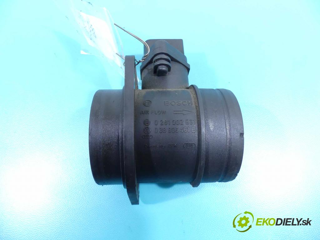 Vw Passat B6 2005-2010 1.9 tdi 105 HP manual 77 kW 1896 cm3 5- průtokoměr: 0281002531 (Váhy vzduchu)