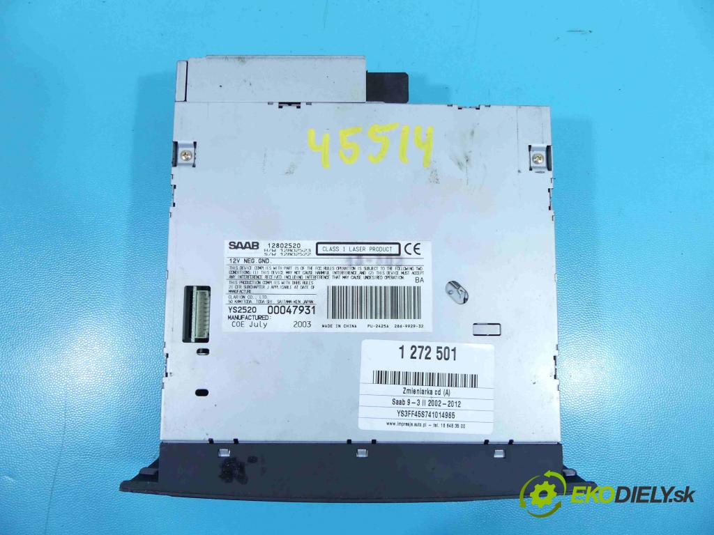 Saab 9-3 II 2002-2012 2.0 T 175 HP manual 129 kW 1998 cm3 4- Menič: cd 12802520 (CD meniče)