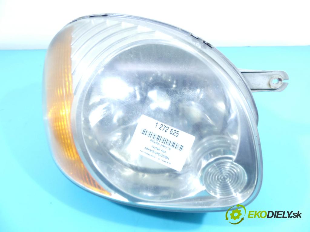 Hyundai Atos 1.0 58 HP manual 43 kW 999 cm3 5- Reflektor: pravý 92102-06XXX (Pravé)