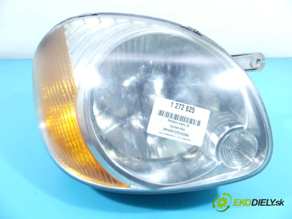 Hyundai Atos 1.0 58 HP manual 43 kW 999 cm3 5- Reflektor: pravý 92102-06XXX (Pravé)
