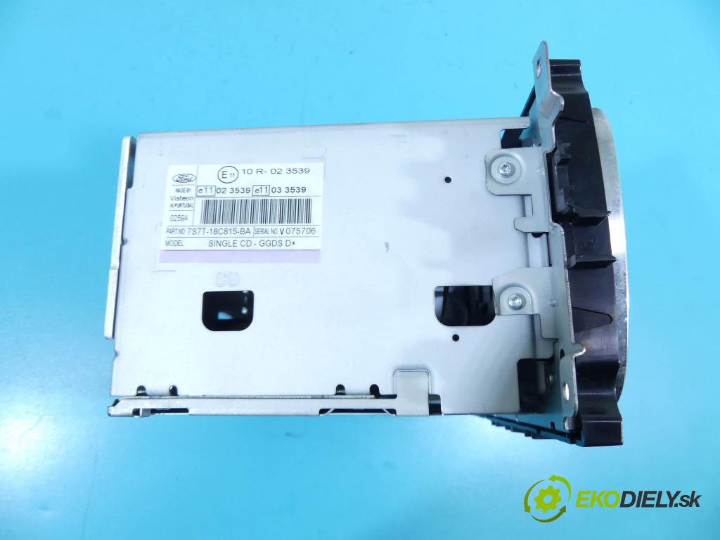 Ford Mondeo Mk4 2007-2014 1.8 tdci 125 HP manual 92 kW 1753 cm3 4- Radio originál 7S7T-18C815-BA