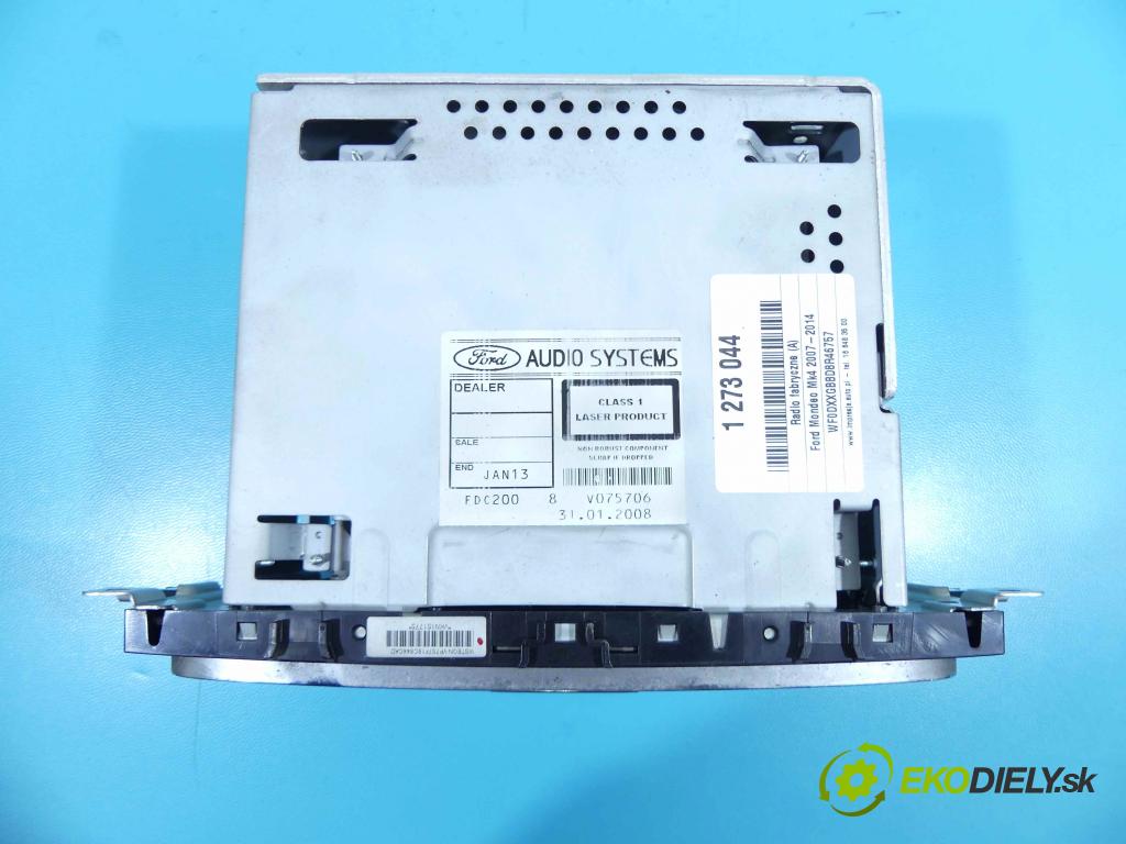 Ford Mondeo Mk4 2007-2014 1.8 tdci 125 HP manual 92 kW 1753 cm3 4- Radio originál 7S7T-18C815-BA