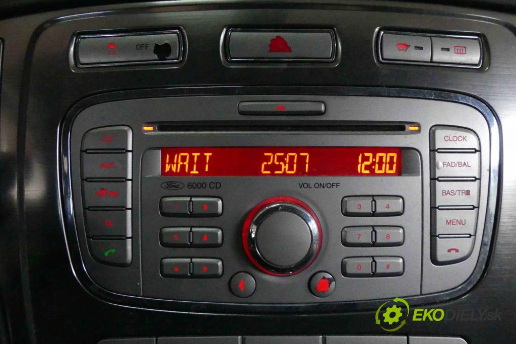 Ford Mondeo Mk4 2007-2014 1.8 tdci 125 HP manual 92 kW 1753 cm3 4- Radio originál 7S7T-18C815-BA