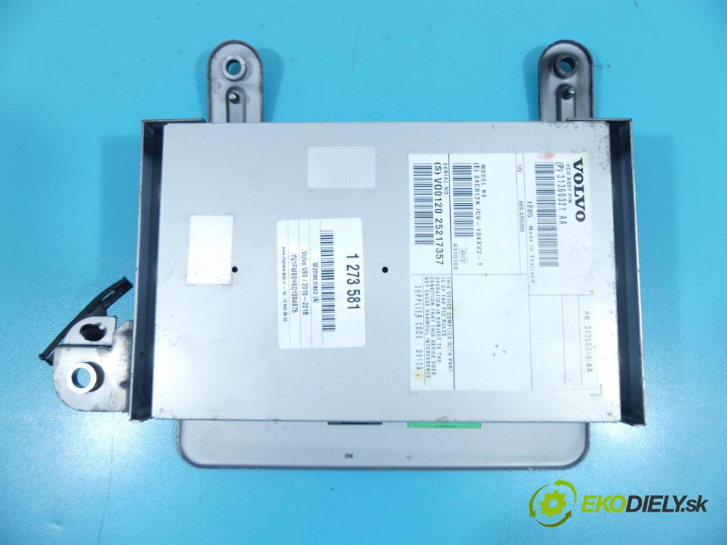 Volvo V60 I 2010-2018 3.0 T6 329KM automatic 242 kW 2953 cm3 5- Zesilovač: 31360321AA (Zosilňovače)