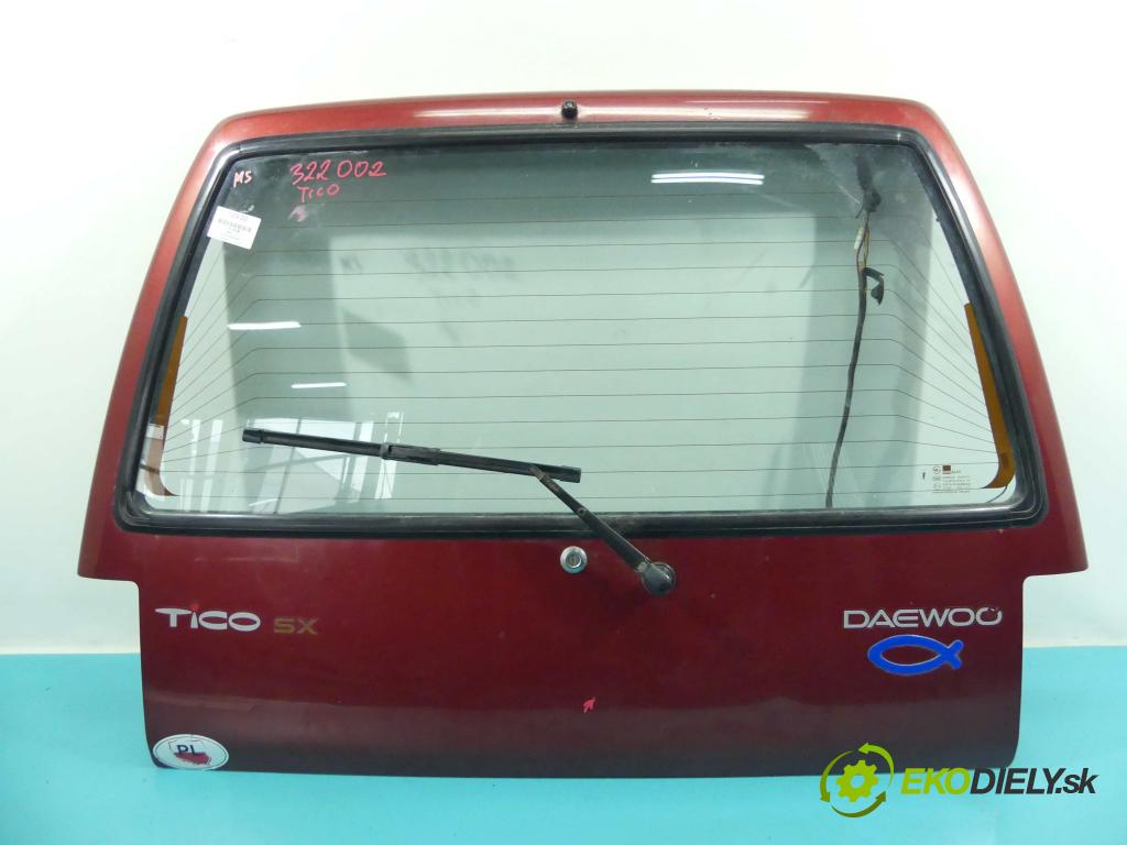 Daewoo Tico 0.8b 0KM manual  796 cm3 5- zadní kufrové dveře  (Zadní kapoty)