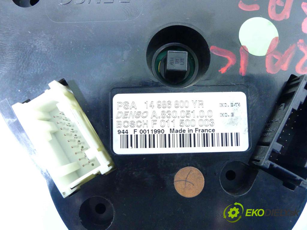 Citroen C8 2002-2014 2.0 hdi 109 HP manual 80 kW 1997 cm3 5- panel kúrenia 14986800YR