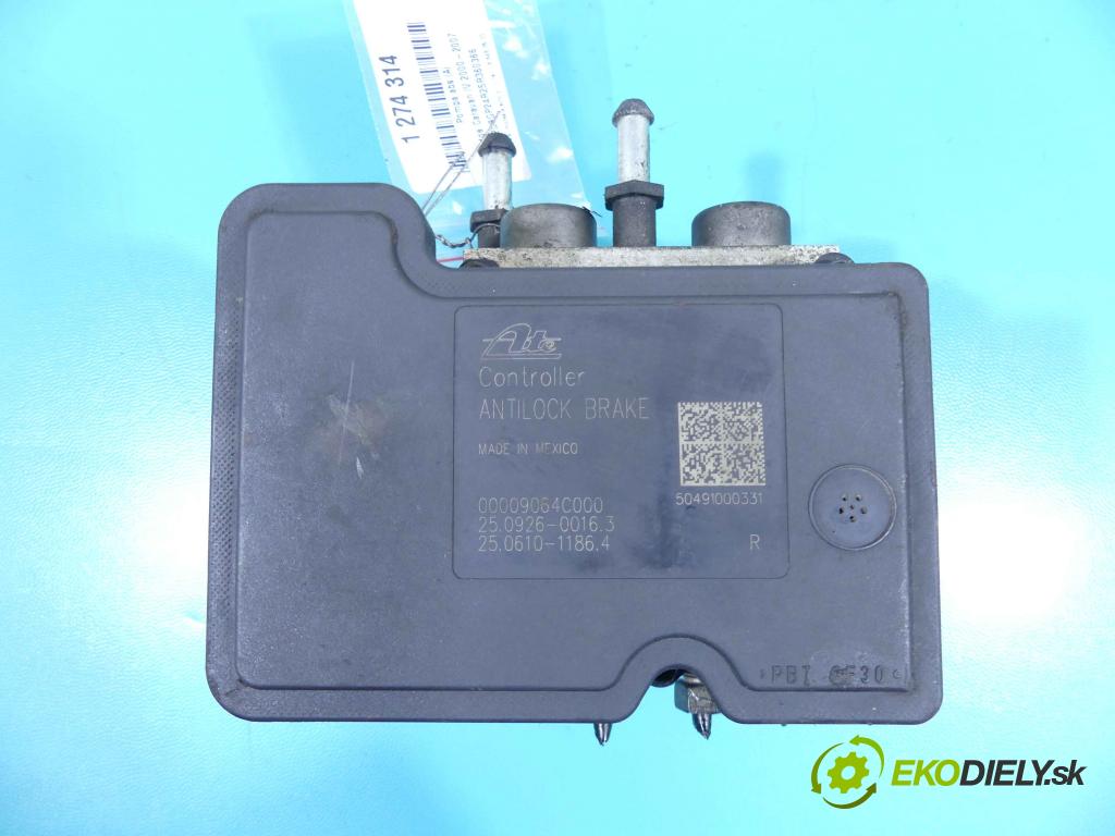 Dodge Caravan IV 2000-2007 3.3 V6 182KM automatic 134 kW 3301 cm3 5- čerpadlo abs 25.0926-0016.3 (Pumpy ABS)