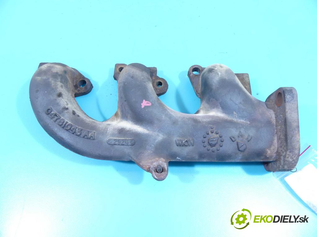 Dodge Caravan IV 2000-2007 3.3 V6 182KM automatic 134 kW 3301 cm3 5- potrubí výfuk 04781043AA (Výfukové potrubí)