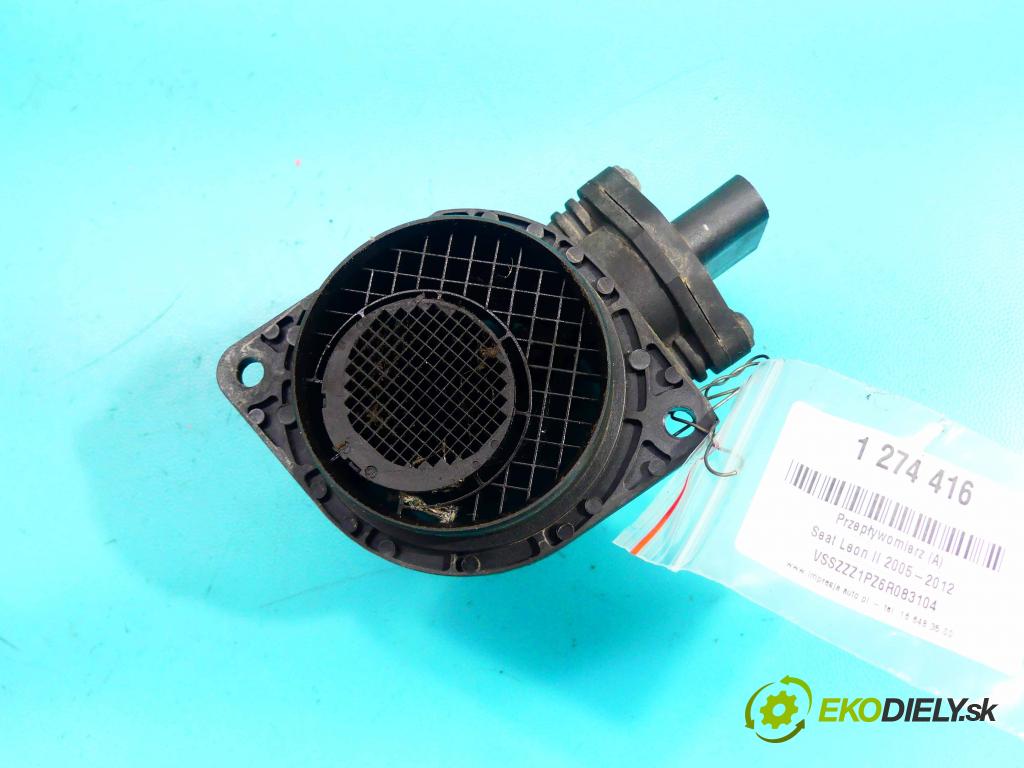 Seat Leon II 2005-2012 1.9 tdi 105 HP manual 77 kW 1896 cm3 5- průtokoměr: 0281002531 (Váhy vzduchu)