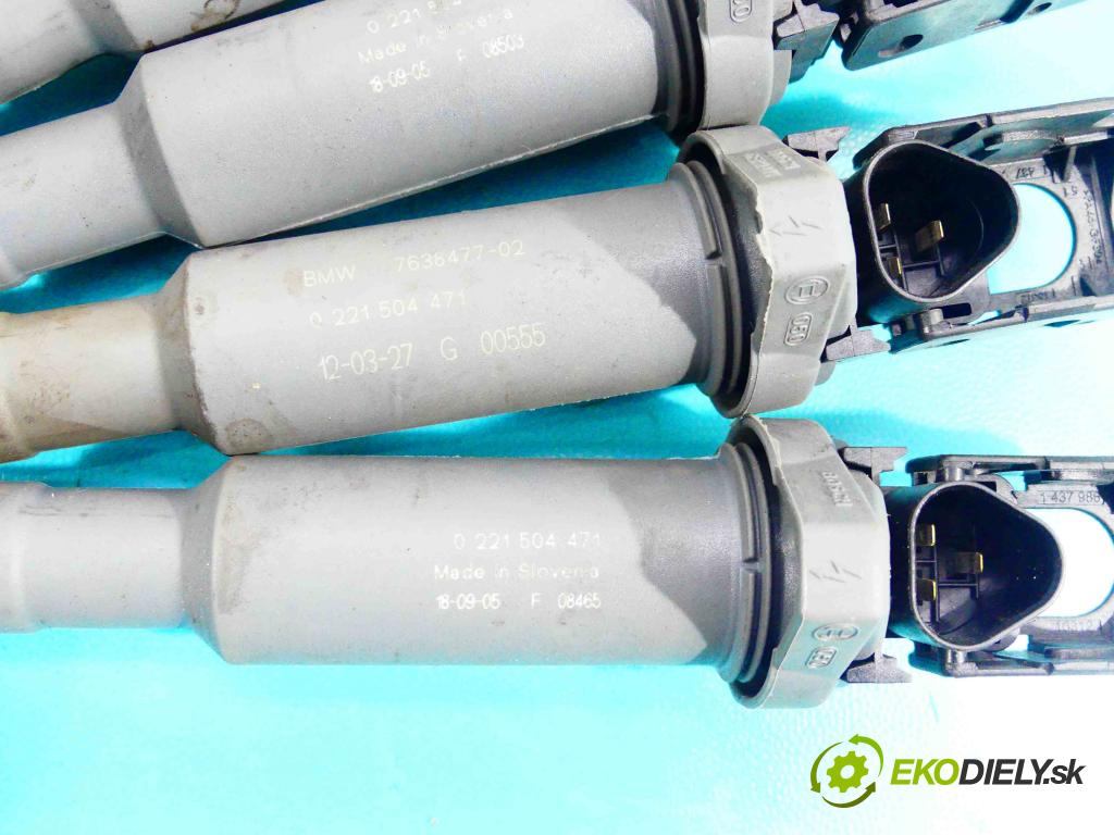 Bmw 1 E87 2004-2011 2.0 143 HP manual 105 kW 1995 cm3 5- cievka zapaľovacia 0221504471 (Zapaľovacie cievky, moduly)