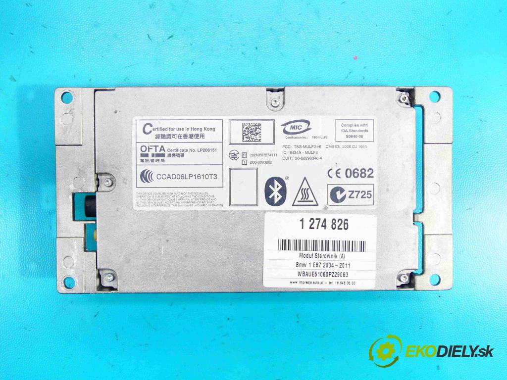 Bmw 1 E87 2004-2011 2.0 143 HP manual 105 kW 1995 cm3 5- modul riadiaca jednotka 6434A-MULF2 (Ostatné)