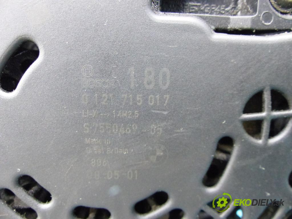 Bmw 1 E87 2004-2011 2.0 143 hp manual 105 kW 1995 cm3 5- Alternator 0124715017 (Alternátory)
